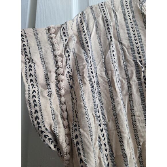 Sweet Wanderer Maternity Dress Boho Beige with Black loose flowy. XL - Picture 5 of 10